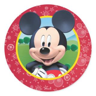 Mickey Mouse Birthday Classic Round Sticker