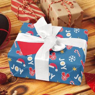 Mickey Mouse Christmas Blue Joy Pattern