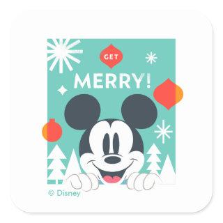 Mickey Mouse | Get Merry! Square Sticker