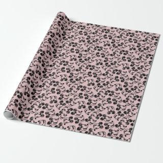 Mickey Mouse Head | Pink Sketch Pattern