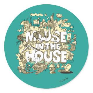 Mickey Mouse | Mouse In The House Classic Round Sticker