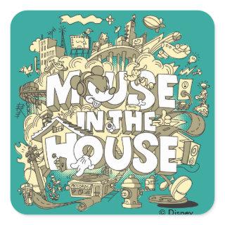 Mickey Mouse | Mouse In The House Square Sticker