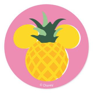 Mickey Mouse Pineapple Icon Classic Round Sticker