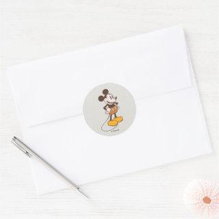 Mickey Mouse | Vintage Mickey Classic Round Sticker