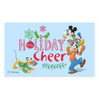 Mickey Spreading Holiday Cheer Rectangular Sticker