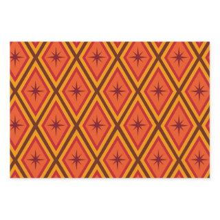 Mid Century Atomic Starbursts on retro diamonds   Sheets