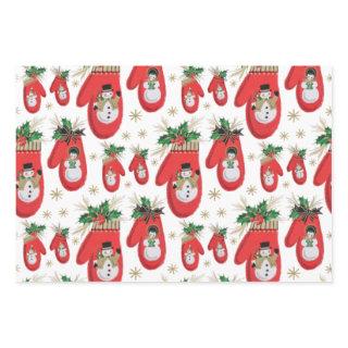 Mid Century Christmas Mittens  Sheets