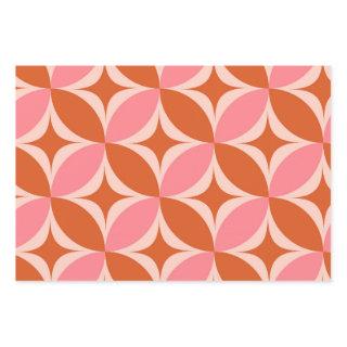 Mid Century Circle Starbursts pink and orange  Sheets