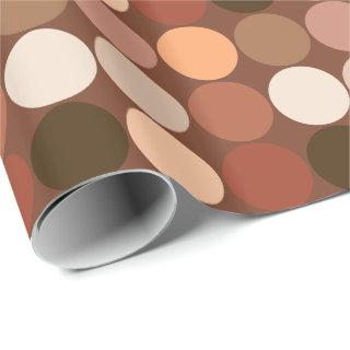 Mid-Century Giant Dots, Chocolate Brown & Tan