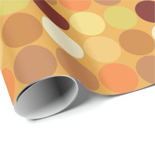 Mid-Century Giant Dots, Mustard Gold and Brown