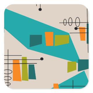 Mid-Century Modern Abstract #55 Square Sticker