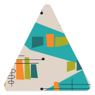Mid-Century Modern Abstract #55 Triangle Sticker