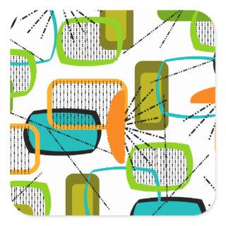 Mid-Century Modern Abstract #57 Square Sticker