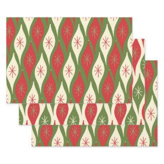 Mid-Century Modern Abstract Christmas Ornaments  Sheets