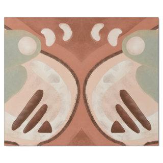 Mid Century Modern Abstract Organic Art Decoupage