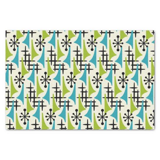 Mid-Century Modern Atomic Age Pattern Tissue Paper