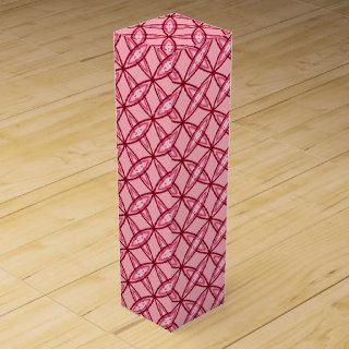 Mid Century Modern Atomic Print - Ballet Pink Wine Box
