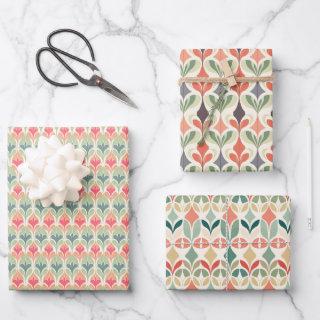 Mid-Century Modern Boho Pastel Art  Sheets