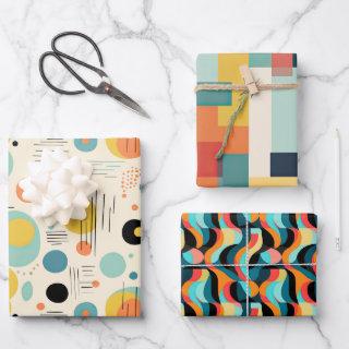 Mid Century Modern Colorful Abstract Pattern  Sheets