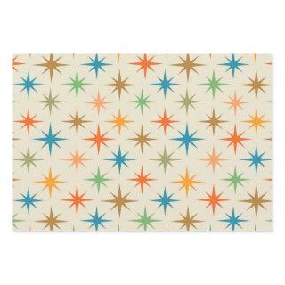 Mid century modern colorful atomic starburst    sheets