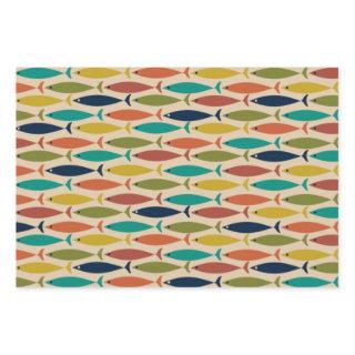Mid Century Modern Fish Pattern  Sheets