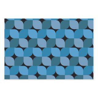 Mid century Modern Geometric in Blue and Turquoise  Sheets