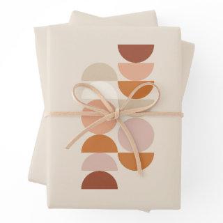 Mid Century Modern Geometric Neutral Beige  Sheets
