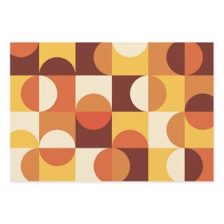 Mid Century Modern Half circles  yellow and orange  Sheets
