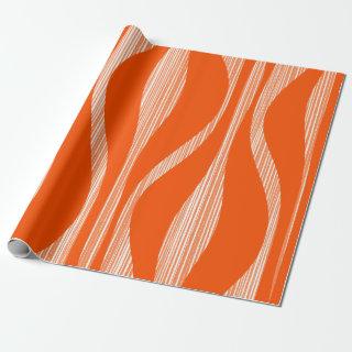 Mid Century Modern Lounge Pattern Orange
