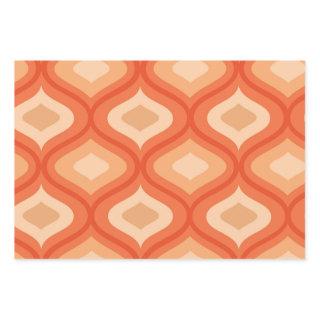 Mid century modern ogee orange and beige    sheets