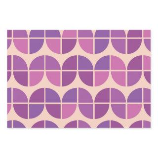 Mid Century Modern Pattern with geometric pink  Sheets