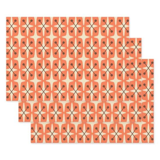 Mid Century Modern Starburst Pattern  Sheets