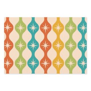 Mid Century Retro Starbursts on ogee pattern    Sheets