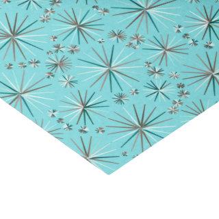 Mid Century Sputnik pattern, Robin's Egg Blue Tissue Paper