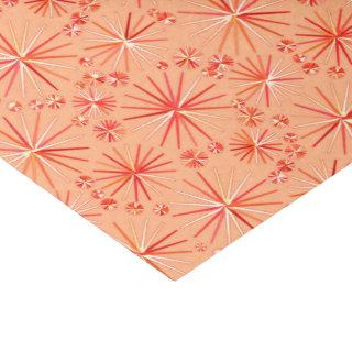 Mid Century Sputnik pattern, Shades of Coral Tissue Paper
