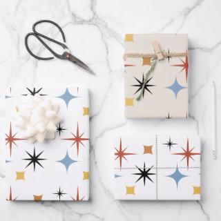 Mid Century Vintage Retro Stars Abstract     Sheets