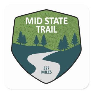 Mid State Trail Pennsylvania Square Sticker