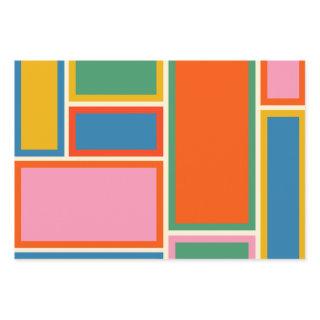 Midcentury Modern Colorful Geometric Minimalist  Sheets