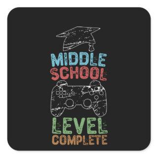 Middle School Level Complete Square Sticker