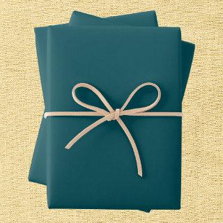 Midnight Green Solid Color  Sheets