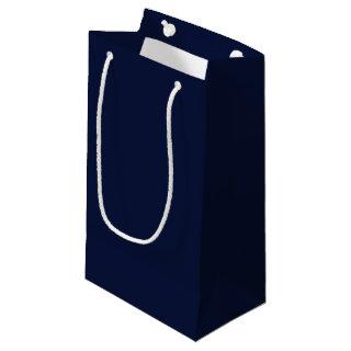 Midnight Navy Blue Solid Color Small Gift Bag