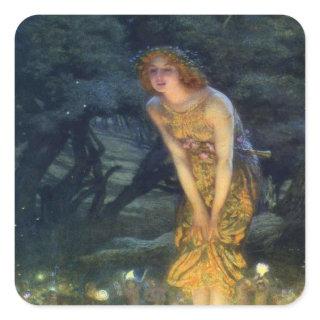 Midsummer Night Fairy Dance Square Sticker