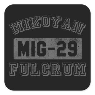 MIG-29 Fulcrum Square Sticker