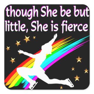 MIGHTY BY FIERCE SKATER SQUARE STICKER