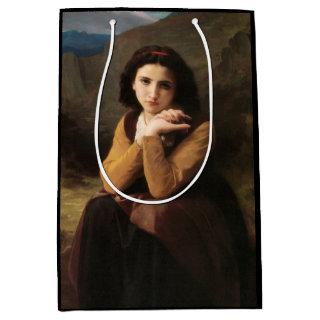 Mignon Innocence of Adolescent Girl, Bouguereau  Medium Gift Bag