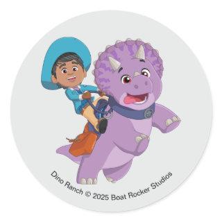 Miguel and Tango | Dino Ranch Classic Round Sticker