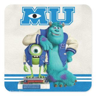 Mike and Sulley MU Square Sticker