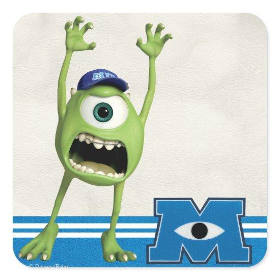 Mike Scaring Square Sticker