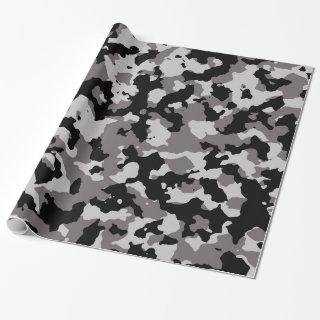 Military Gray Camouflage Pattern