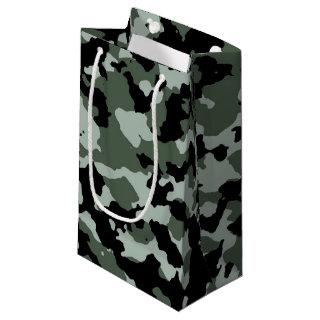Military Green Camouflage Pattern Small Gift Bag